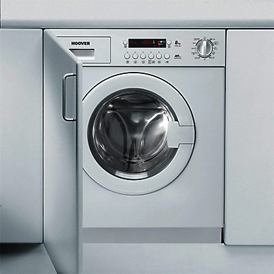 Hoover HWB814DN1 Integrated Washing Machine, 8kg Load, A+ Energy Rating, 1400rpm Spin, White Hoover HWB814DN1 Integrated Washing Machine, 8kg Load, A+ Energy Rating, 1400rpm Spin, White
